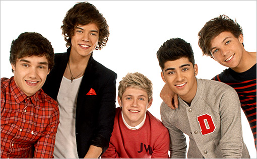 The boy band One Direction.
Publicity
2012.