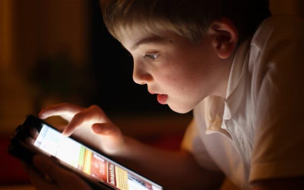Child with Tablet