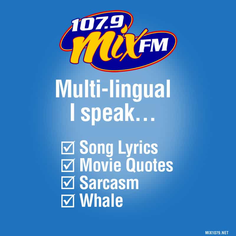 Multilingual I speak...