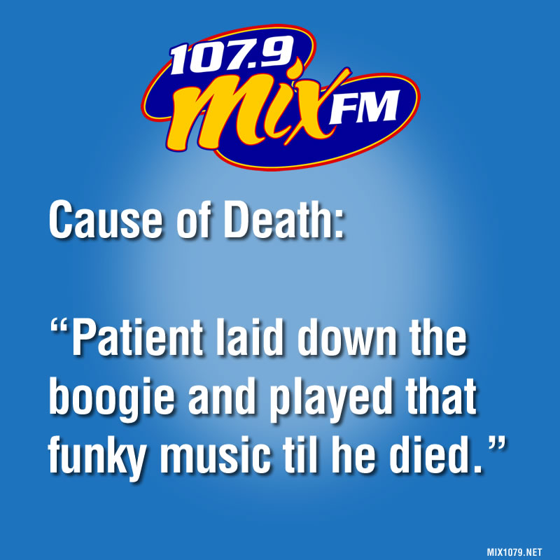 cause of death I'd like to see