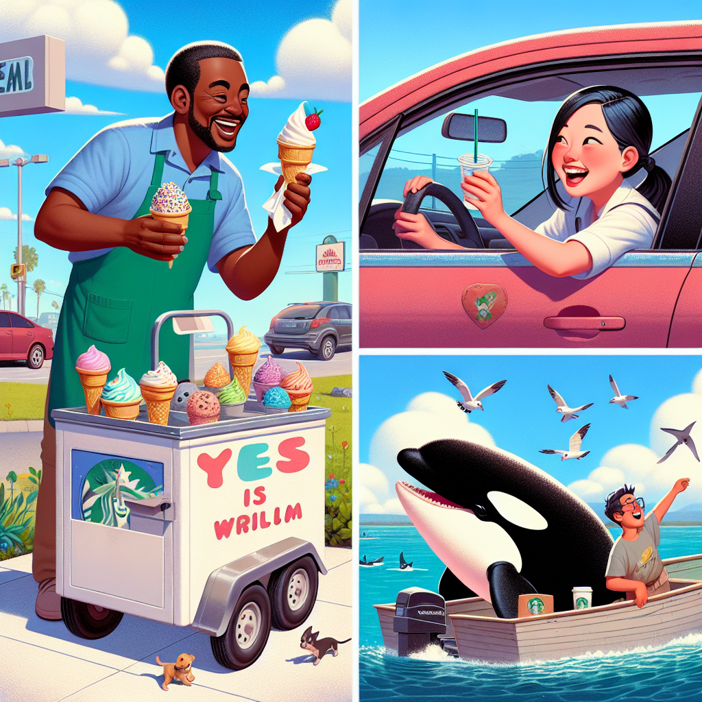 Scoop of Happiness: Ice Cream, Dogs, and Whales Spread Good Vibes!