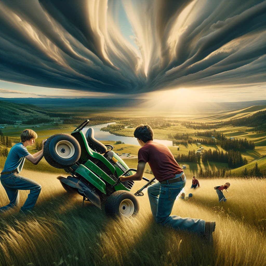 Teen Heroes to the Rescue: Montana Boys Save Elderly Woman from Riding Mower Mishap!