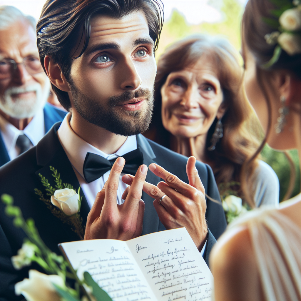 Heartfelt Vows: Alabama Groom Charms with Sign Language Surprise