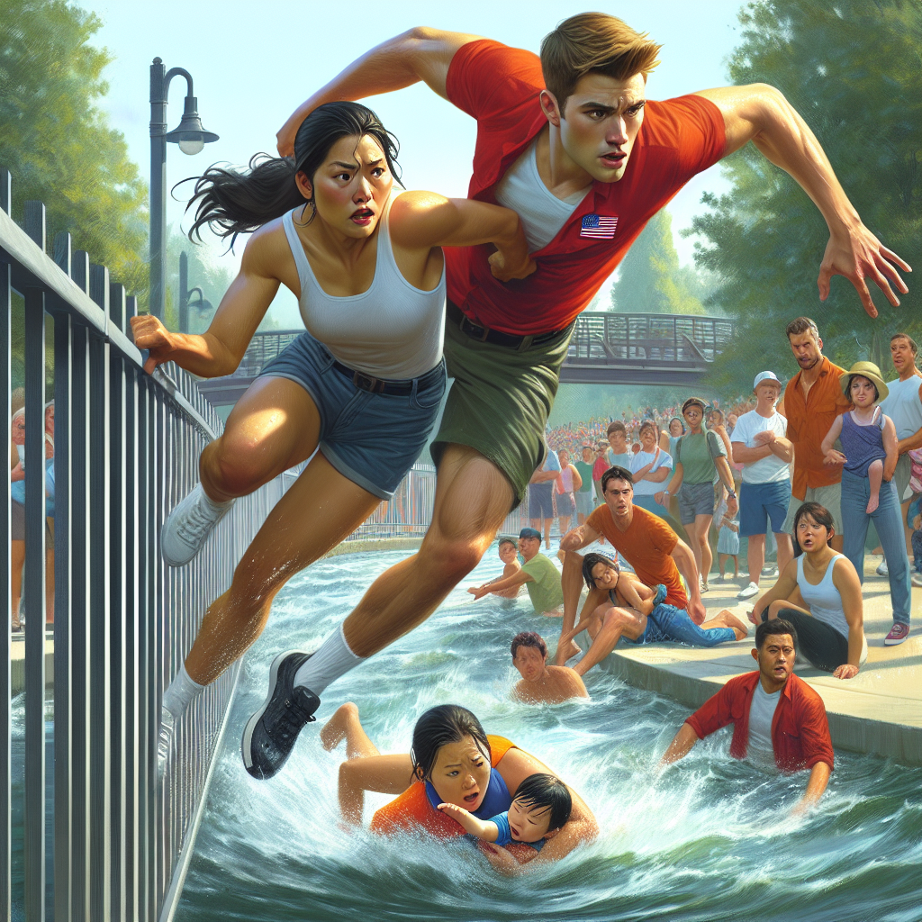 Heroic Lifeguards Leap into Action: Dramatic Rescue Near Columbus