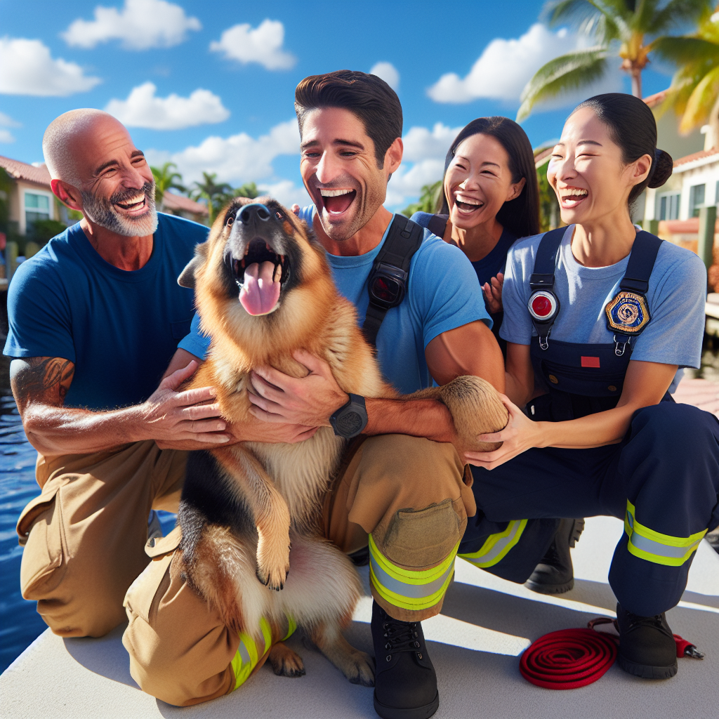 Long-Lost Bella: Fort Lauderdale Firefighters Reunite German Shepherd with Family After Six-Year Mystery