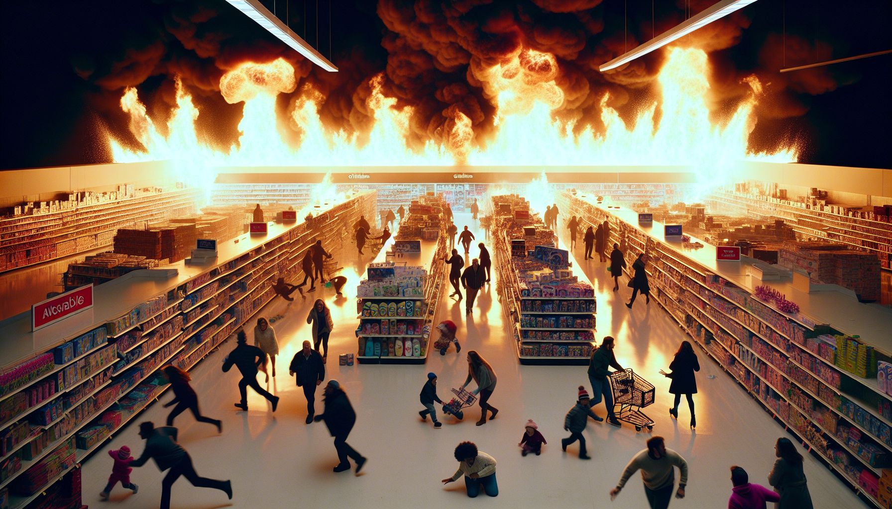 New Year’s Eve Arson: Woman Sets Walmart Ablaze