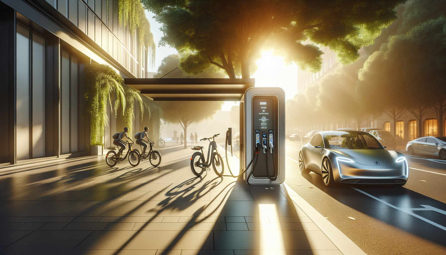 Convenience of Charging E-Bikes at Car Stations