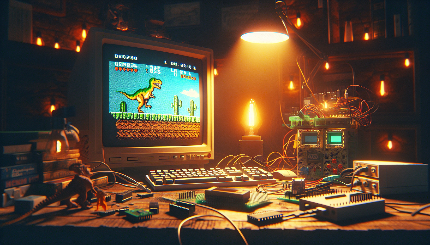 Automating the Chrome Dinosaur Game with ATtiny85