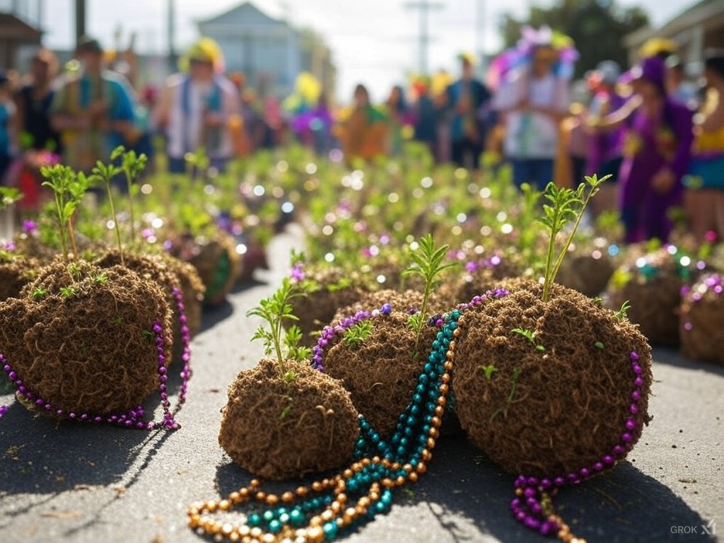 Mardi Gras Gets Greener & A Heartwarming Valentine’s Day Gesture: Biodegradable Beads and Flower Deliveries Make Waves!