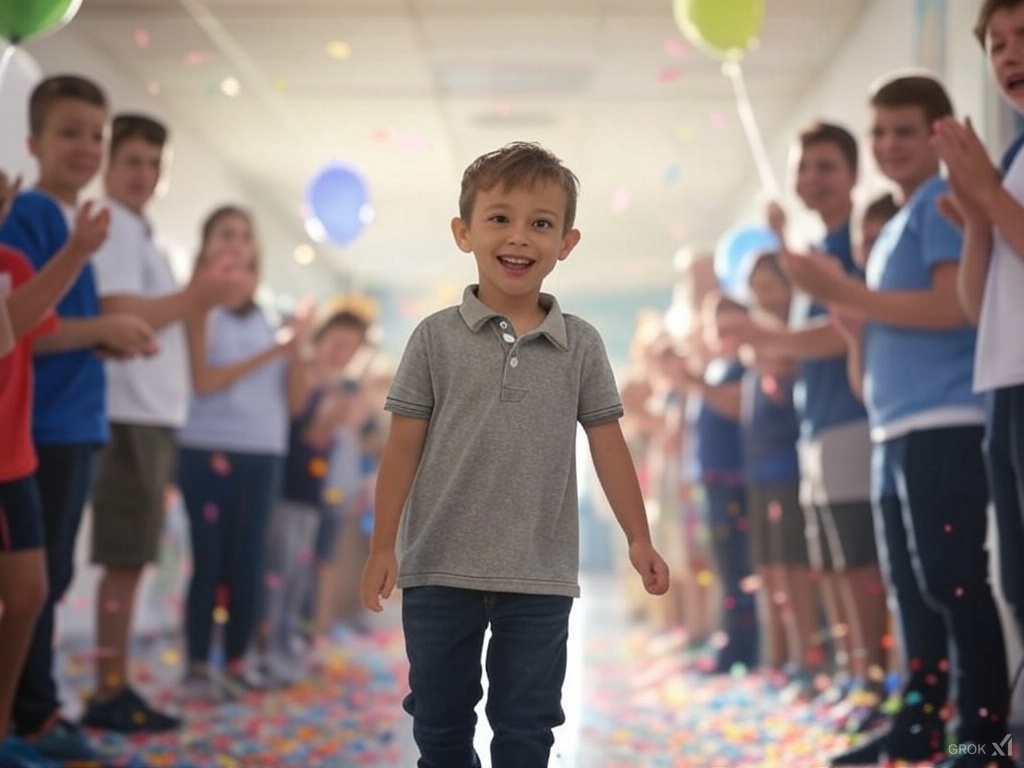 Miracle Kid Returns to School After 17-Month Battle—Cue the Tears & Cheers!