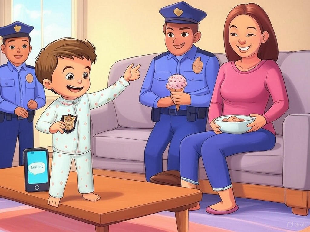 Preschooler Calls 911 on Mom for ‘Stealing’ Ice Cream—Demands Justice with Sprinkles!