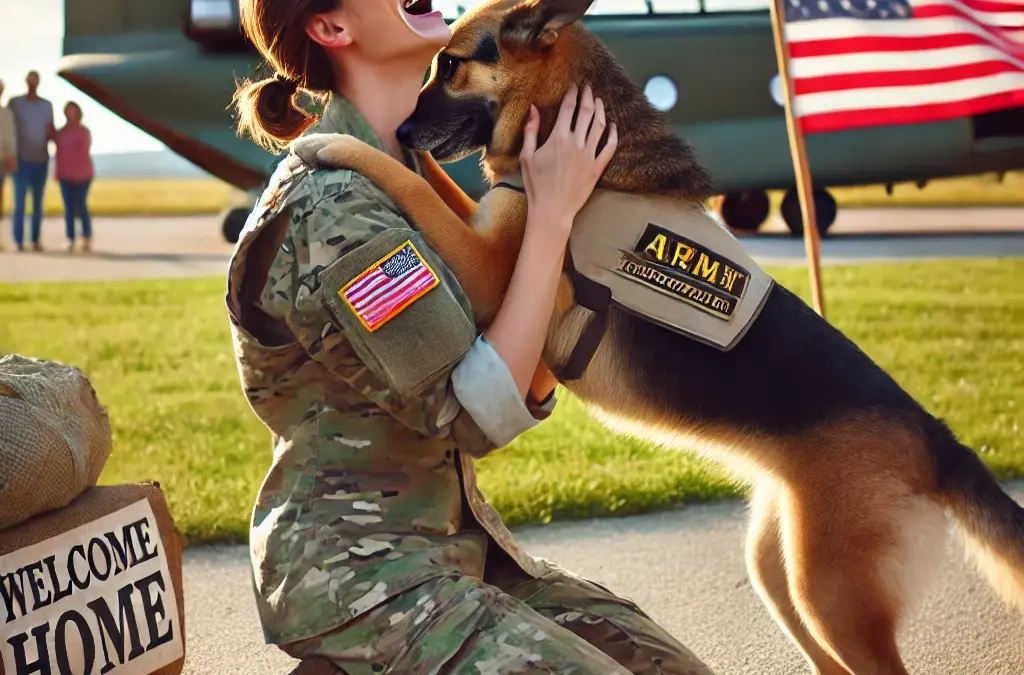 Army Vet Reunited with Military Dog After 3 Years Apart—Thanks to a