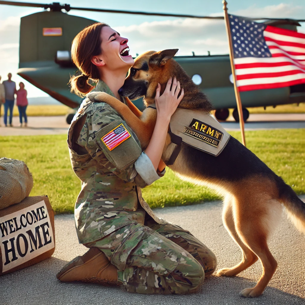 Army Vet Reunited with Military Dog After 3 Years Apart—Thanks to a Special Program