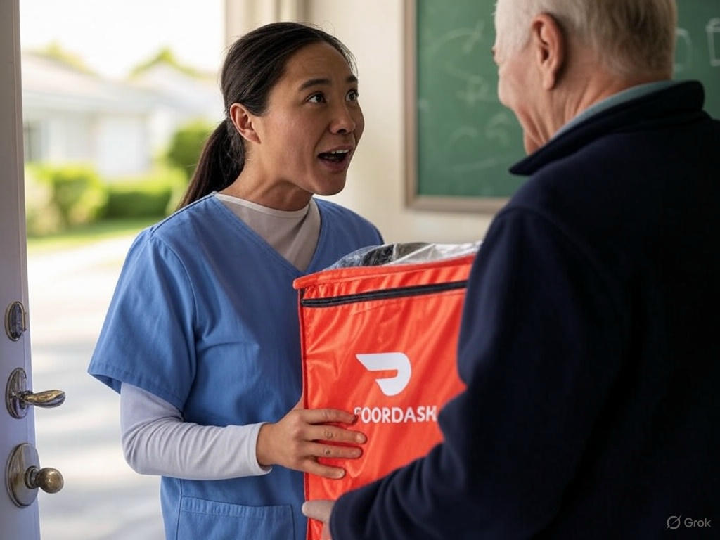 Former Student Reunites with Retired Teacher Turned DoorDasher—and Raises $40K to Help His Family