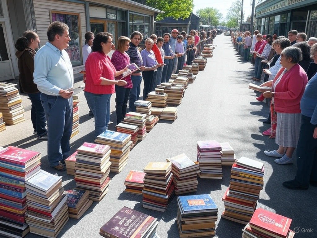 Over 300 Bookworms Form Human Chain to Move a Michigan Bookstore — One Book at a Time
